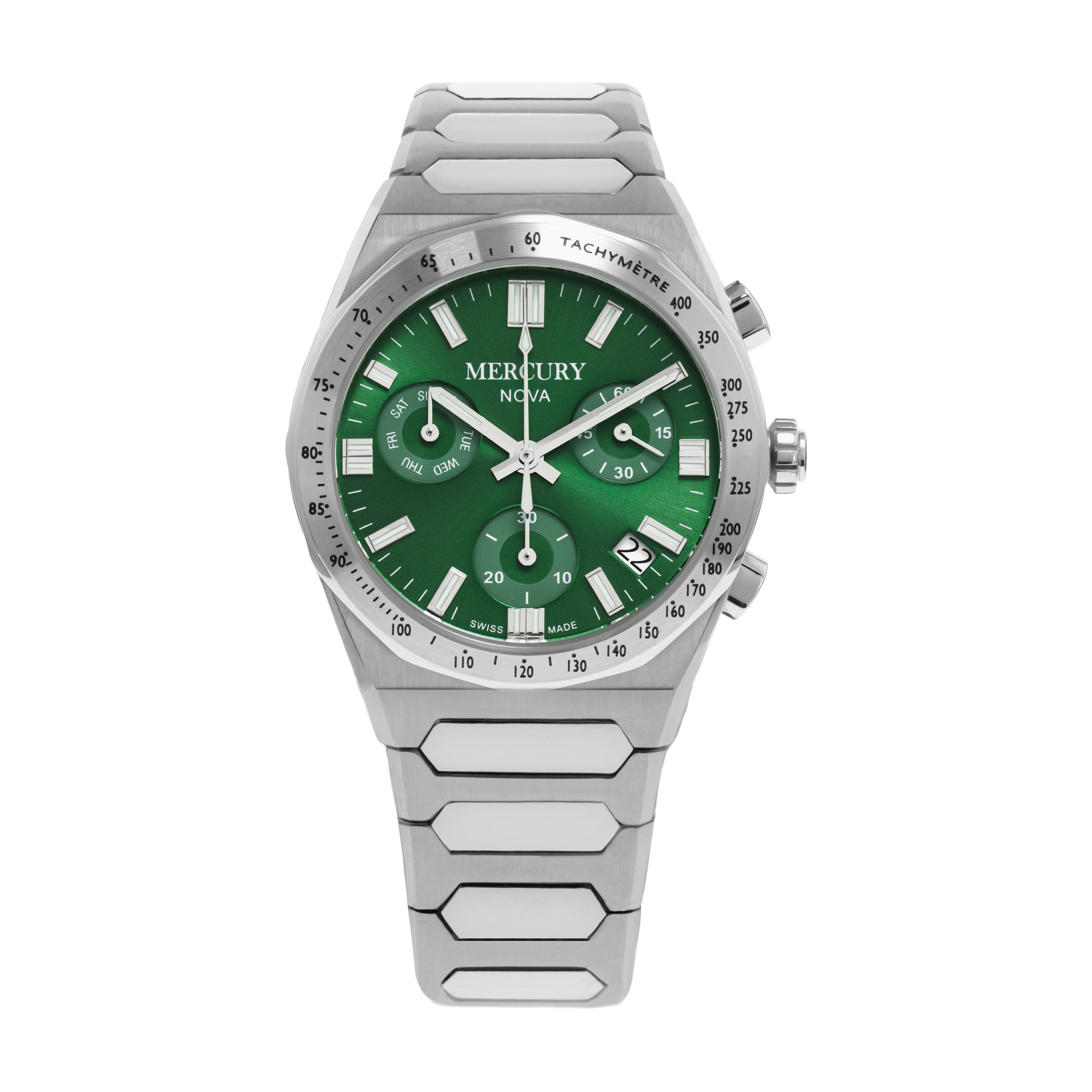 NOVA Chronographe MEC494-SS – Mercury Collection