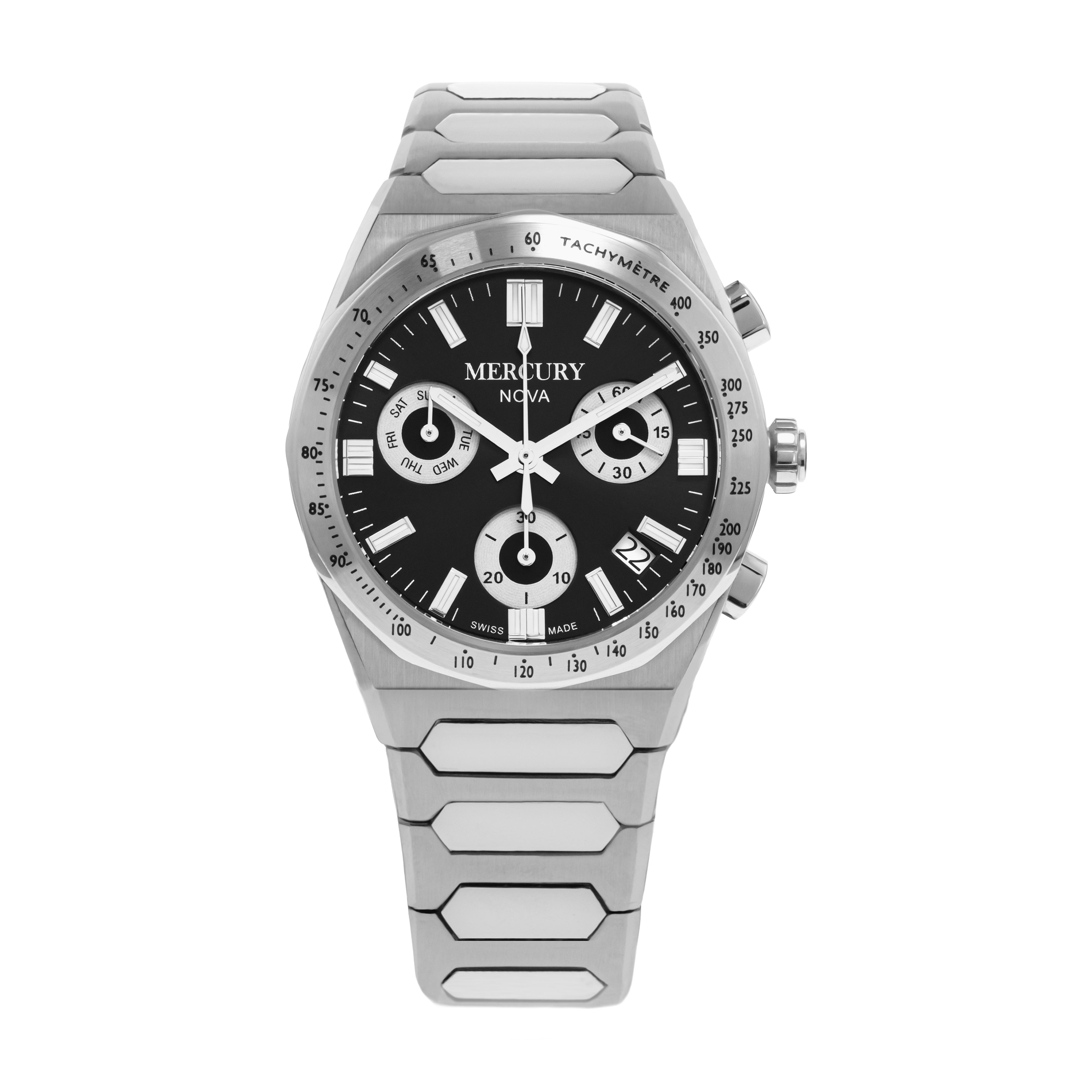 NOVA Chronographe MEC494-SS – Mercury Collection