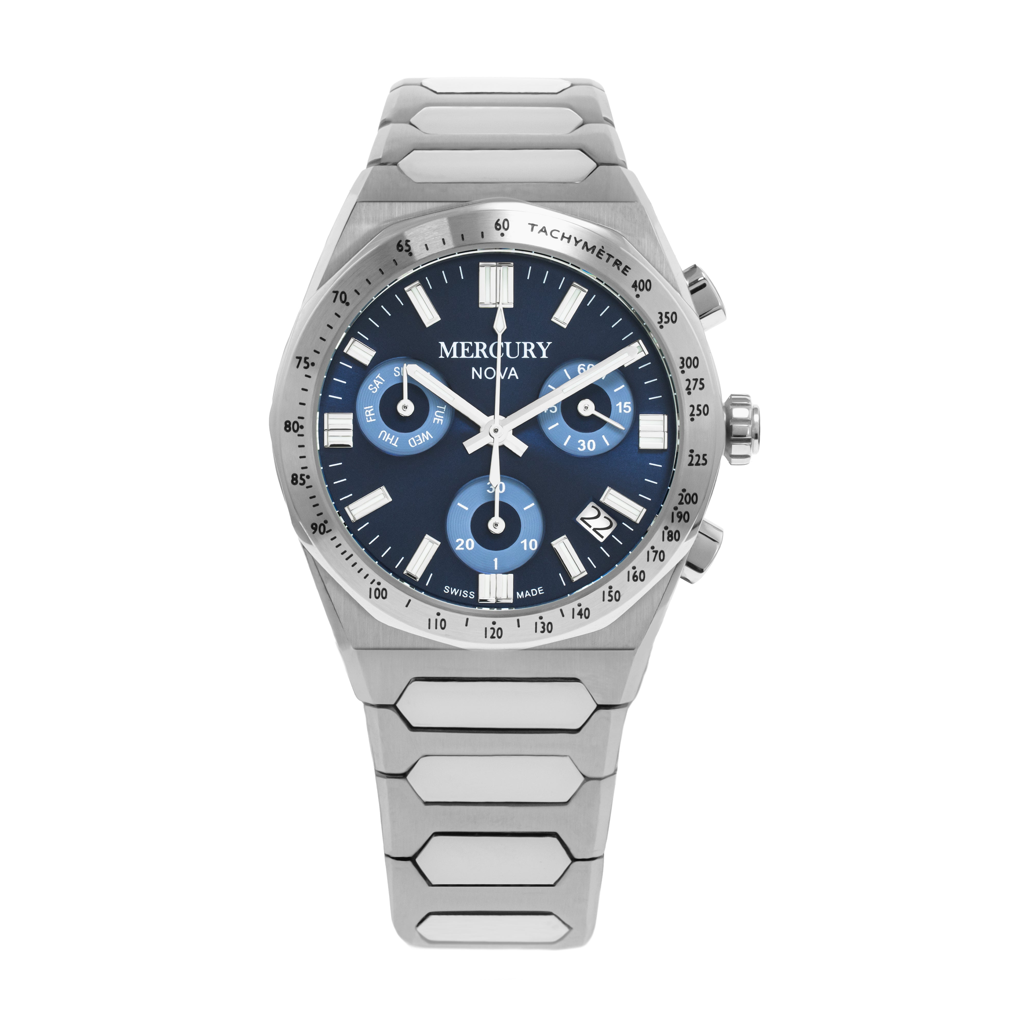 NOVA Chronographe MEC494-SS – Mercury Collection