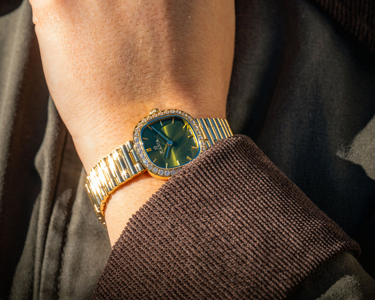 RAMA RAL279-S – Montre à quartz pour femme sertie de pierres type zircon