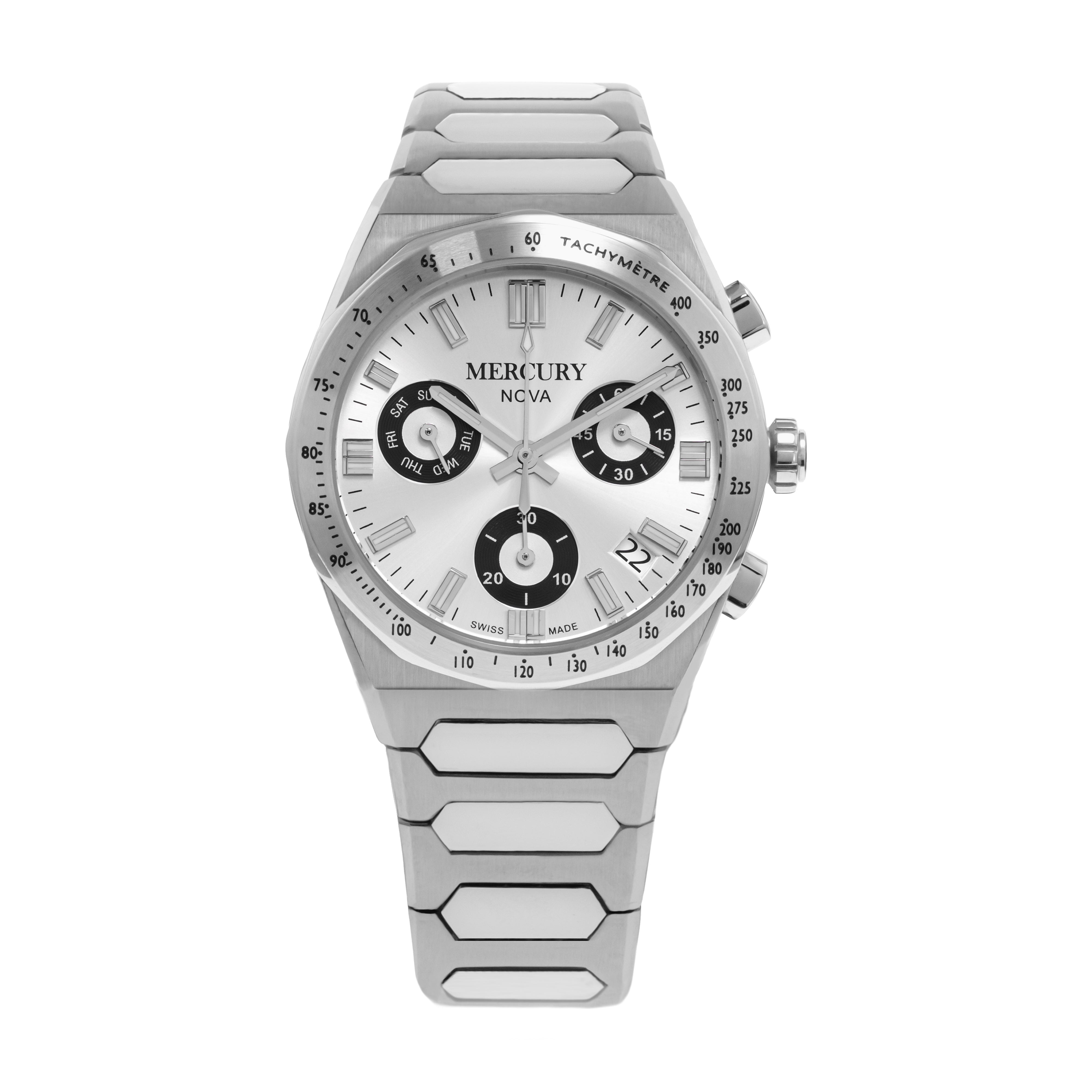 NOVA Chronographe MEC494-SS – Mercury Collection